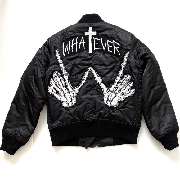 UNIF Jackets & Blazers - *SOLD* UNIF UO Whatever Skeleton Bomber Jacket XS